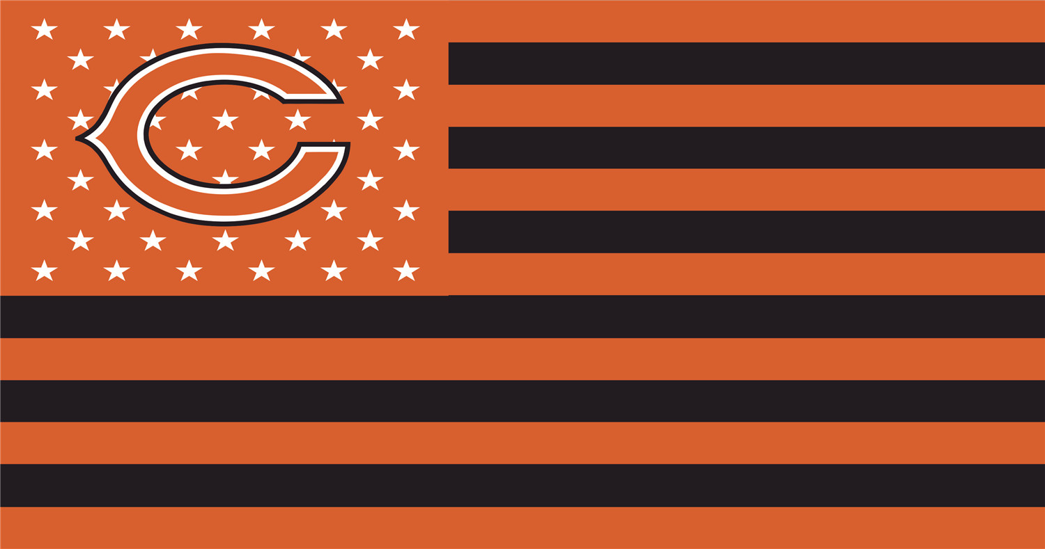 Chicago Bears Flags iron on transfers